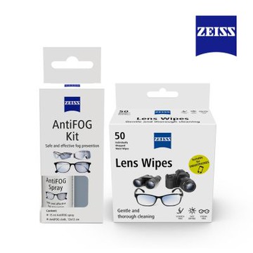 ZEISS 蔡司 防霧噴霧組 15ml+光學拭鏡紙 50入(適用眼鏡、3C螢幕、鏡頭、泳鏡)