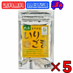 風と光 喜界島いりごま白 30g ×5 いりごま ごま 胡麻 白 しろ 白胡麻 白ゴマ 白ごま しろごま 特別栽培 白ごま100％使用 煎りごま 煎り