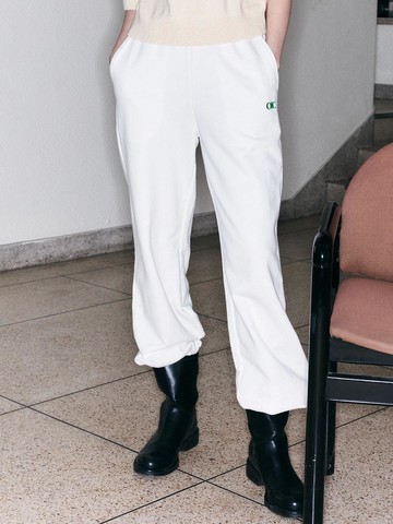 Basic Logo Sweatpants [WHITE]