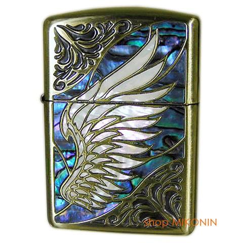 ZIPPO アーマー シェルウィング Inlay BS 真鍮イブシ