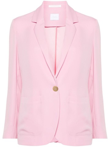 Merci - single-breasted twill blazer - women - Viscose/Polyester - 40 - Pink