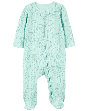 Baby Butterfly 2-Way Zip Cotton Blend Sleep & Play