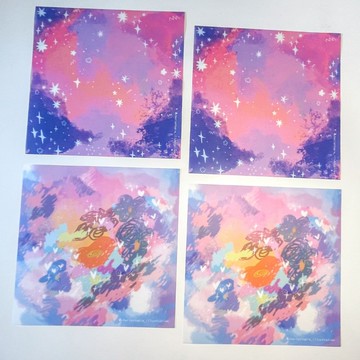 三款描圖紙 半透明 不透明色紙 摺紙色紙 手作色紙 拼貼素材紙組