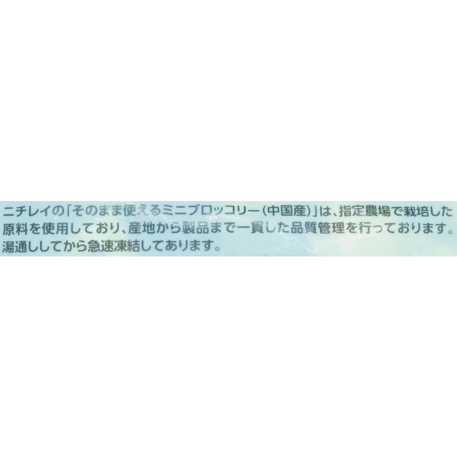 ニチレイ　そのまま使えるミニブロッコリー　５００ｇ