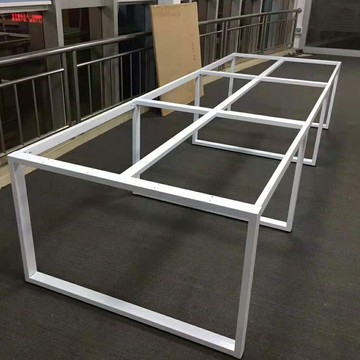 優樂悅~辦公桌支架腳 鐵藝桌腿金屬腳架會議桌架子廠家直銷辦公桌架子