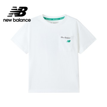 【New Balance】 NB 童裝短袖套裝_中性_白色/黑色_2SF2E13WWT