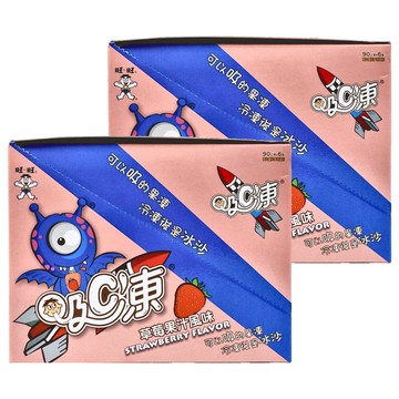 Want-Want 旺旺 吸C凍可吸果凍 草莓果汁風味 90公克  540g  2盒