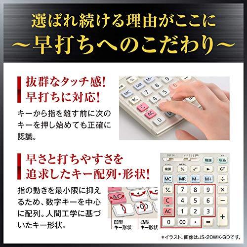 カシオ 本格実務電卓 12桁 グリーン購入法適合 デスクタイプ DS-12WT-N