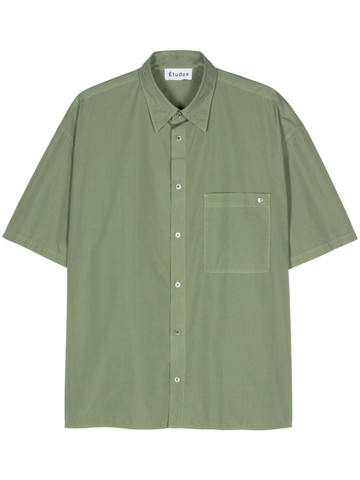 Etudes - Illusion cotton shirt - men - Cotton - 48 - Green