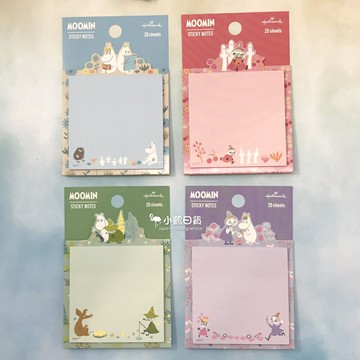 日本製 嚕嚕米 MOOMIN x Hallmark 可站立式 便利貼｜小鶴日貨