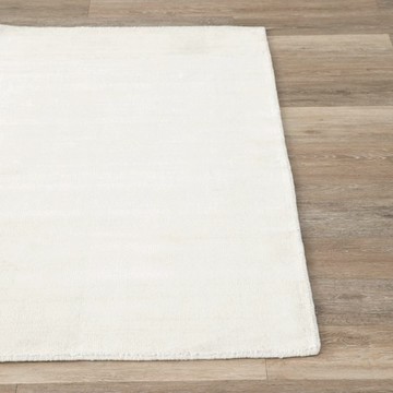 克萊歐編織竹纖維地毯 80x150cm 奶白