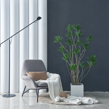北歐仿真綠植大型落地盆栽百合竹盆景擺件服裝店植物造景裝飾假樹