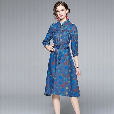 在庫限り】 アドーアADORE◇プレシャス掲載◇オックスデニムロング