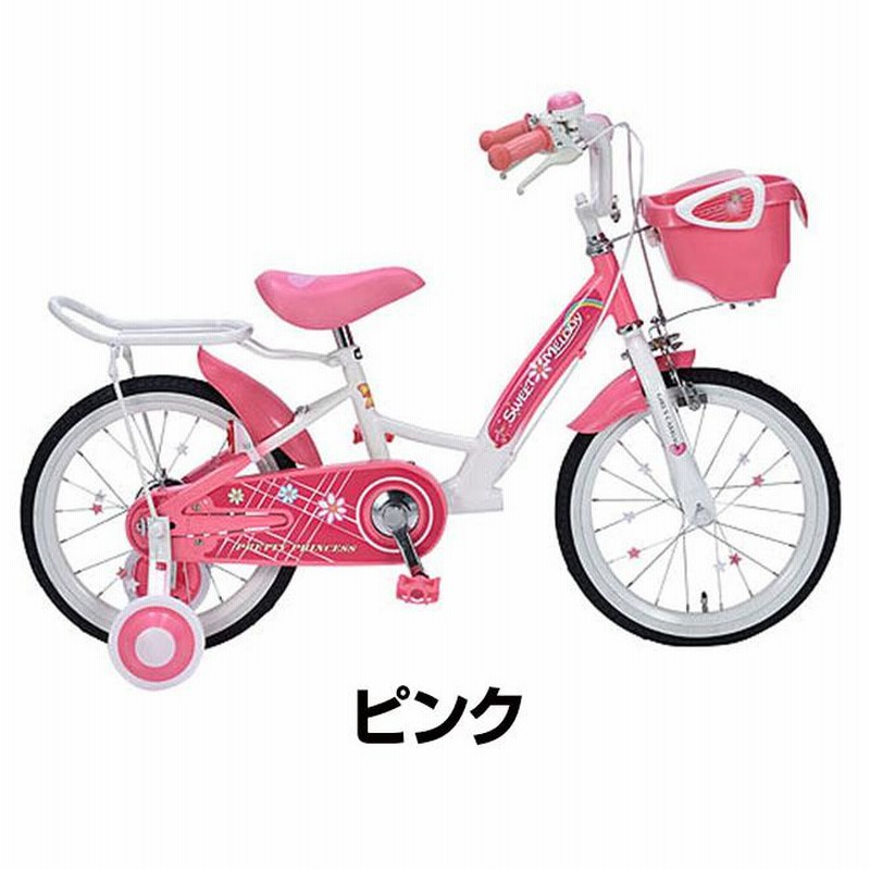 子供用自転車 16インチ 【クーポン最終日】 補助輪付 自転車 女の子 花 