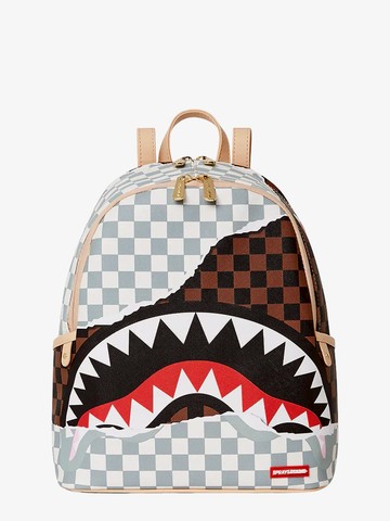Covered canvas backpack with madras pattern - SPRAYGROUND - gender_Man