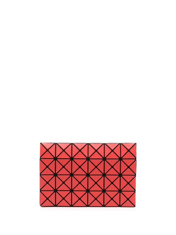 Bao Bao Issey Miyake - geometric-pattern bi-fold wallet - men - Polyurethane - One Size - Red