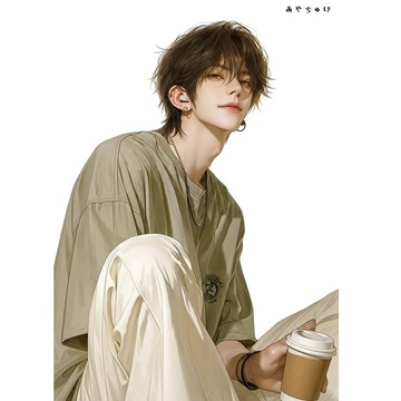 【8 月新品】07-137-0128 人物貼紙 簡約夏日男孩
