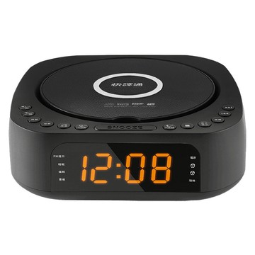 ABEE 快譯通 藍牙無線充電CD立體聲音響 MP3播放 FM廣播 USB/AUX-in輸入  CD62  黑色