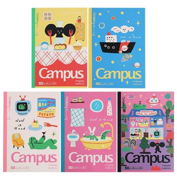 KOKUYO TYAKASHA聯名系列 Campus點線U罫筆記本(5入)-A5