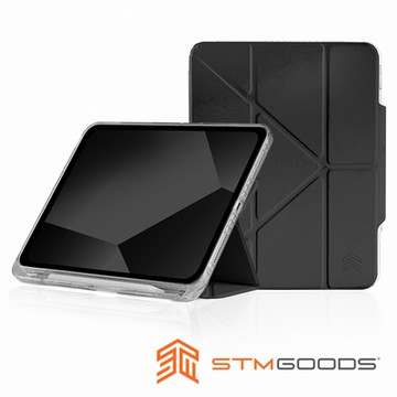 澳洲 STM OPP iPad A16/第10代 專用多角度折疊防摔保護殼 - 黑