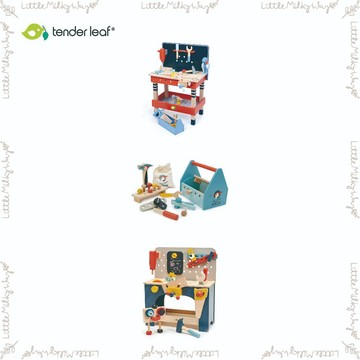 【LMW親子選品】🌿美國 Tender Leaf - 夢想創意工匠組 創意遊戲工具桌 啄木鳥工具箱🌿木質玩具