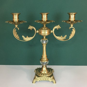 純銅燭臺歐式美式法式軟裝純手工家居輕奢燭光晚餐家居工藝品包郵