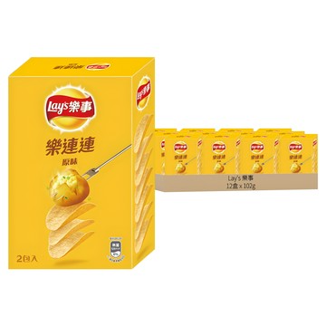 Lay's 樂事 洋芋片 原味  102g  12盒