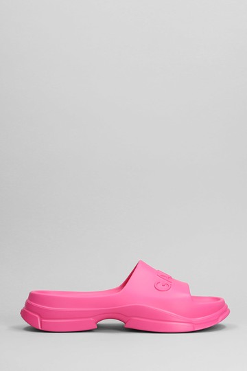 Ganni Slide Sandal With Logo
