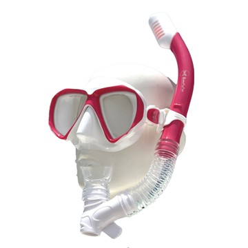ButterflyFish 蝴蝶魚 兒童潛水面鏡呼吸管 MKSC2402 10~18歲適用 潛水套裝  白色 + 紅色  350g  1個