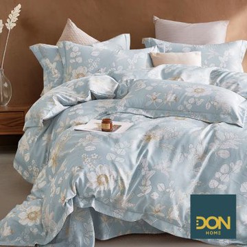 DON 吸濕排汗天絲床包枕套組-雙人-花語晨曦