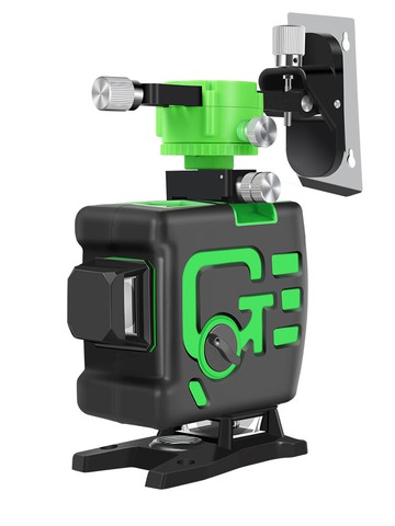 水平儀 12線水平儀綠光貼墻貼地儀高精度自動打線藍光十二線紅外線水平儀 【CM5487】