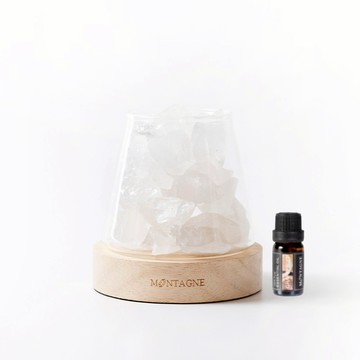 【Montagne】水晶擴香組｜白水晶｜記憶Ｘ生財-葡萄柚10ml_廠商直送