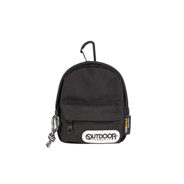 【OUTDOOR】極簡風尚迷你背包造型萬用包-黑色 OD263106BK