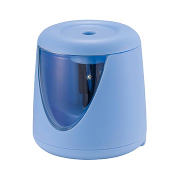 德利生活 自動削鉛筆機  藍色  自動感應  快速削筆  學生文具  1台