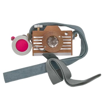 kiko&gg 萬花筒相機 粉色 木質布料 適用年齡: 3歲以上  1個