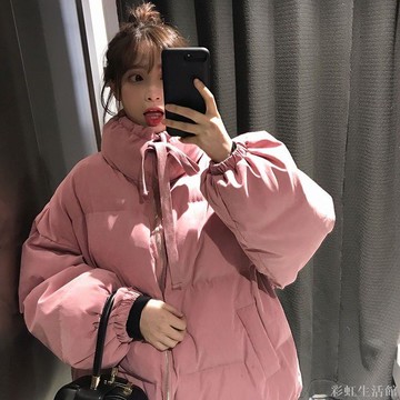 冬季新款加厚女學生棉服寬松BF韓版學院風面包服保暖棉衣棉襖外套