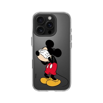 iPhone 16 Pro Clear Case（相機按鈕） 透明 - 迪士尼-米奇 Mickey - 遮眼米奇