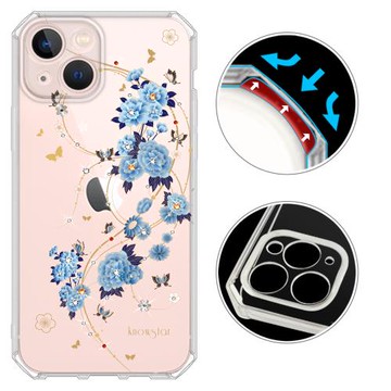 KnowStar APPLE iPhone 14 Plus 6.7吋 奧地利彩鑽防摔鏡頭全包覆軍規手機殼-蘭亭序