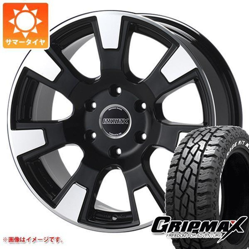 4個まで郵便OK グリップマックス ハイエース 200系用 サマータイヤ グリップマックス マッドレイジ R/T MAX LT215/70R16 100 /97R ホワイトレター エセックス EL 2P 6.5-16