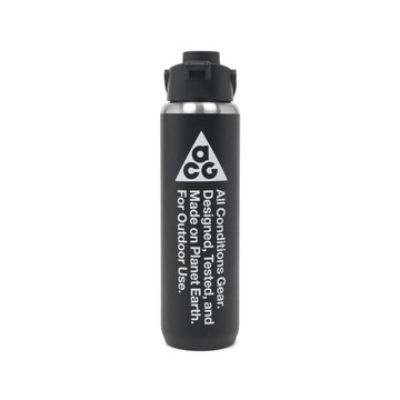 NIKE 水壺 ACG RECHARGE 黑色 不鏽鋼 24OZ 大口徑 保冷瓶 FQ1552-093