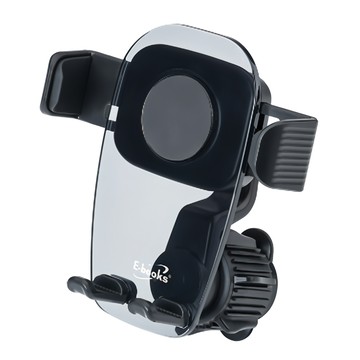 E-books N82 車用出風口手機支架 一鍵自動開啟 360度旋轉  黑色  1個