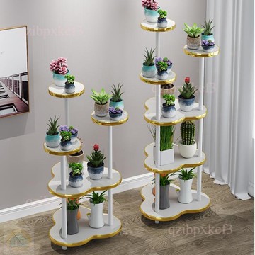 限時特賣🔊實木置物架 多層花盆架 花架 客廳花架 落地花架 陽台花架 轉角花盆架子 室內花架 多肉專用花架 植物擺放架