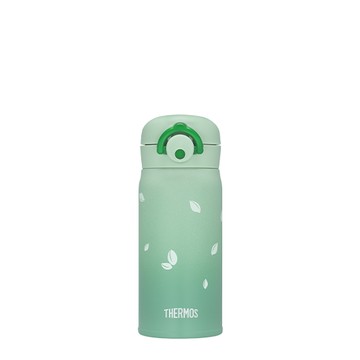 【THERMOS膳魔師】輕巧變保溫瓶_JNR-351系列_350ml_漸層葉子