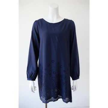 Amoment 日本貴牌原單 甜美名媛氣質 精致鏤空鉤花雪紡連衣裙