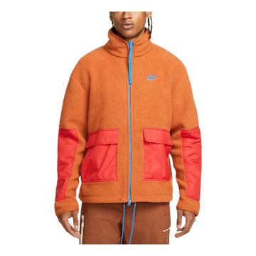 Nike sportswear sherpa jacket 'Orange'
