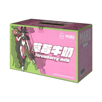 MARS 戰神 水解乳清蛋白 草莓牛奶 60包入  2.1kg  1盒