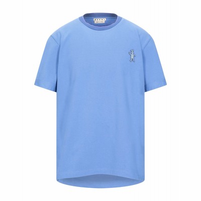 マルニ Marni T シャツ パステルブルー 48 コットン 100 T シャツ 通販 Lineポイント最大get Lineショッピング