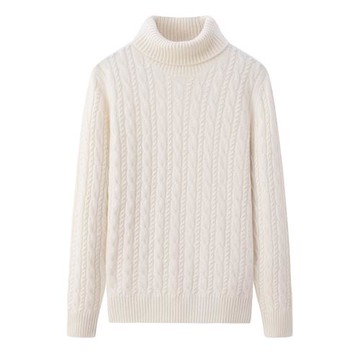 秋冬新款高端100純山羊絨衫女高領加厚保暖純色基礎百搭毛衣E3555