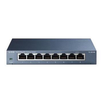 【享最高折300】TP-LINK TL-SG108 8埠 專業級Gigabit 交換器 辦公室 家用 公寓適用