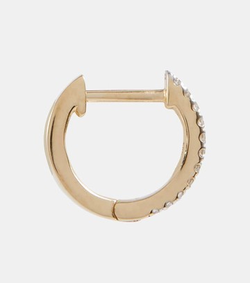 Mateo 14kt gold huggie earrings with diamonds